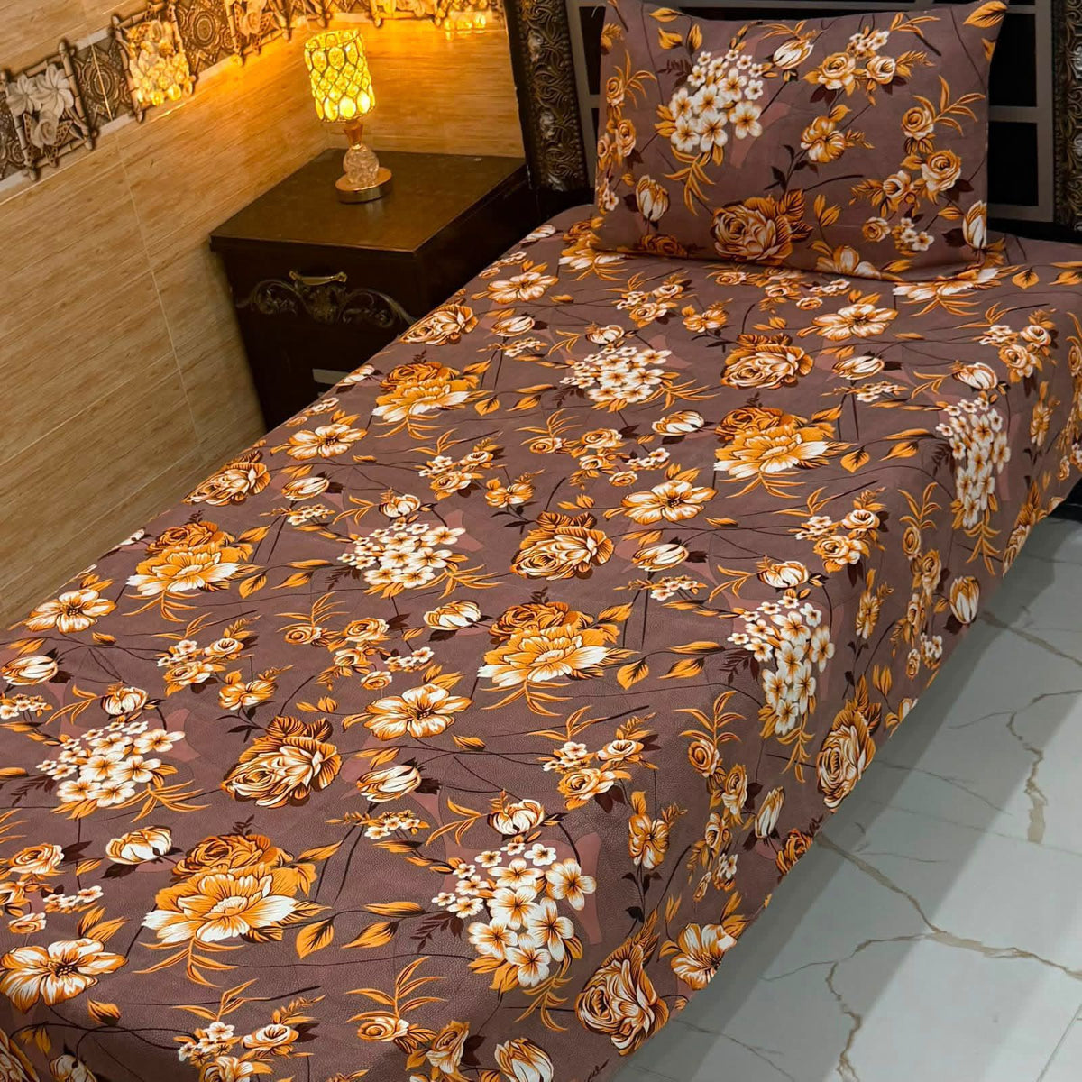 Crystal Cotton Single Pair Bedsheet