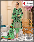 Embroidered Daman Boring Lawn 3-Piece Unstitched Fabric