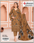 Embroidered Daman Boring Lawn 3-Piece Unstitched Fabric