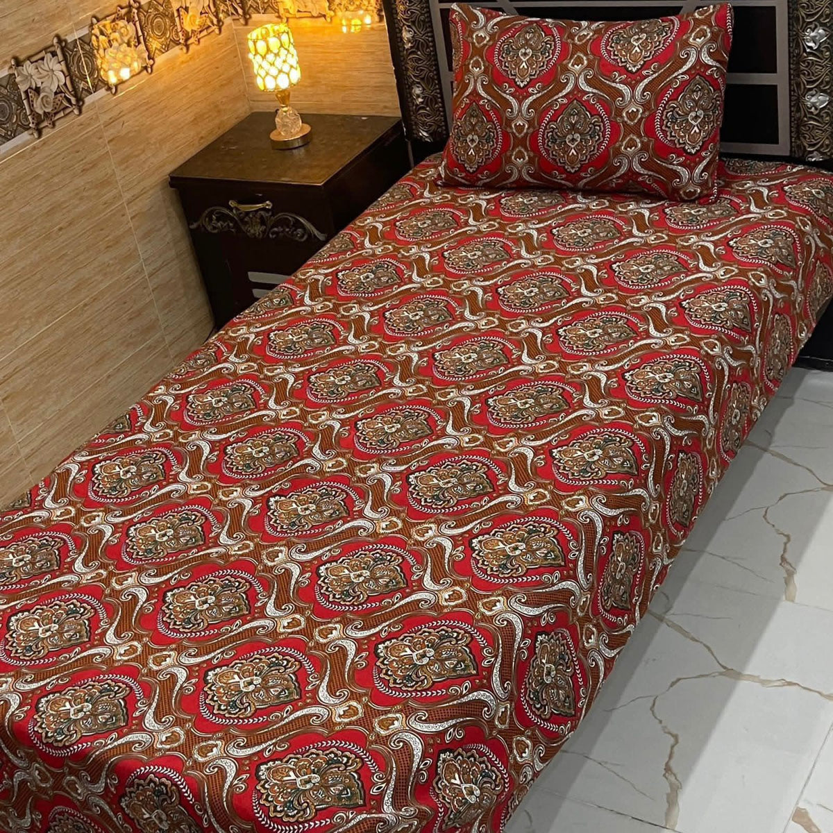 Crystal Cotton Single Pair Bedsheet