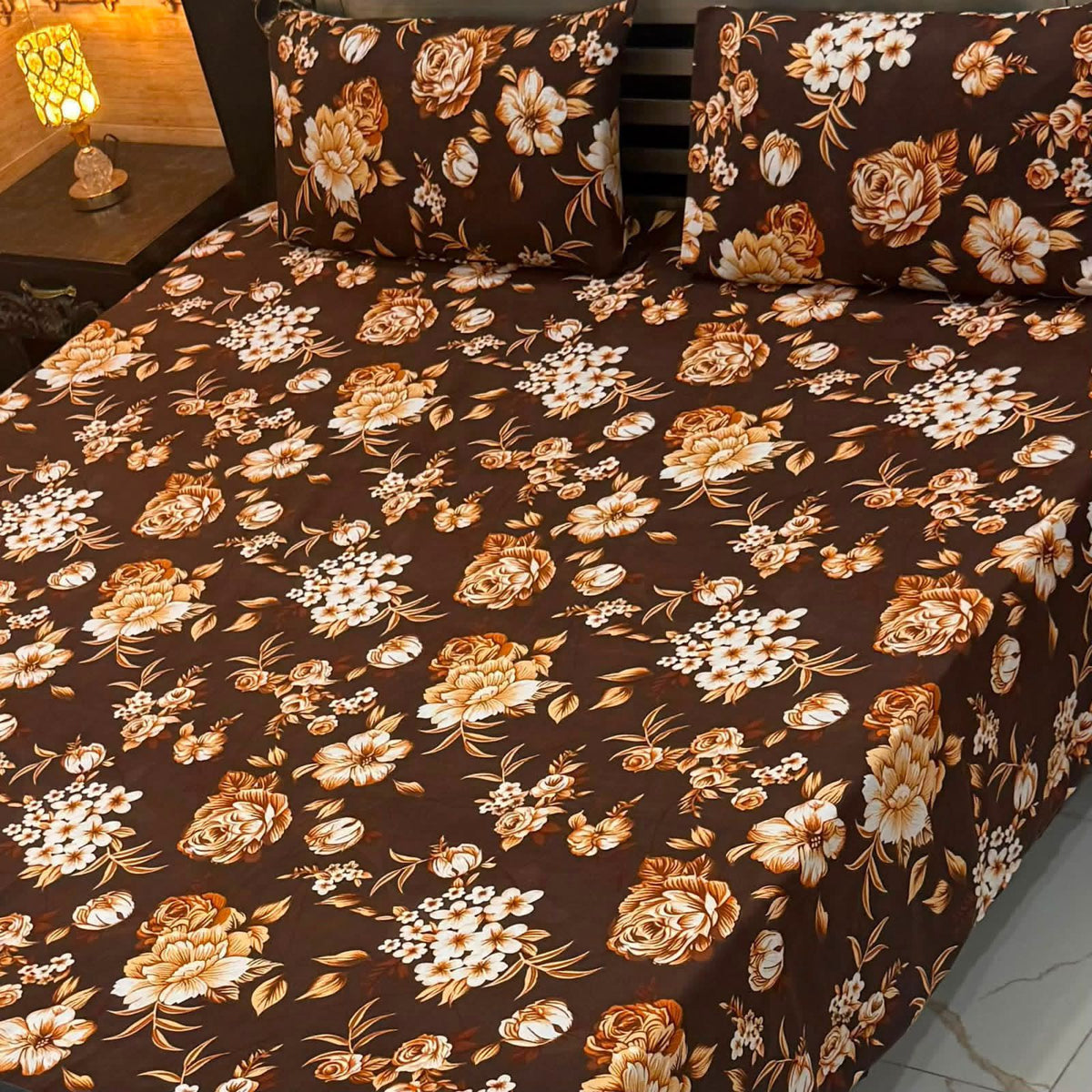 Crystal Cotton King Size Bedsheet