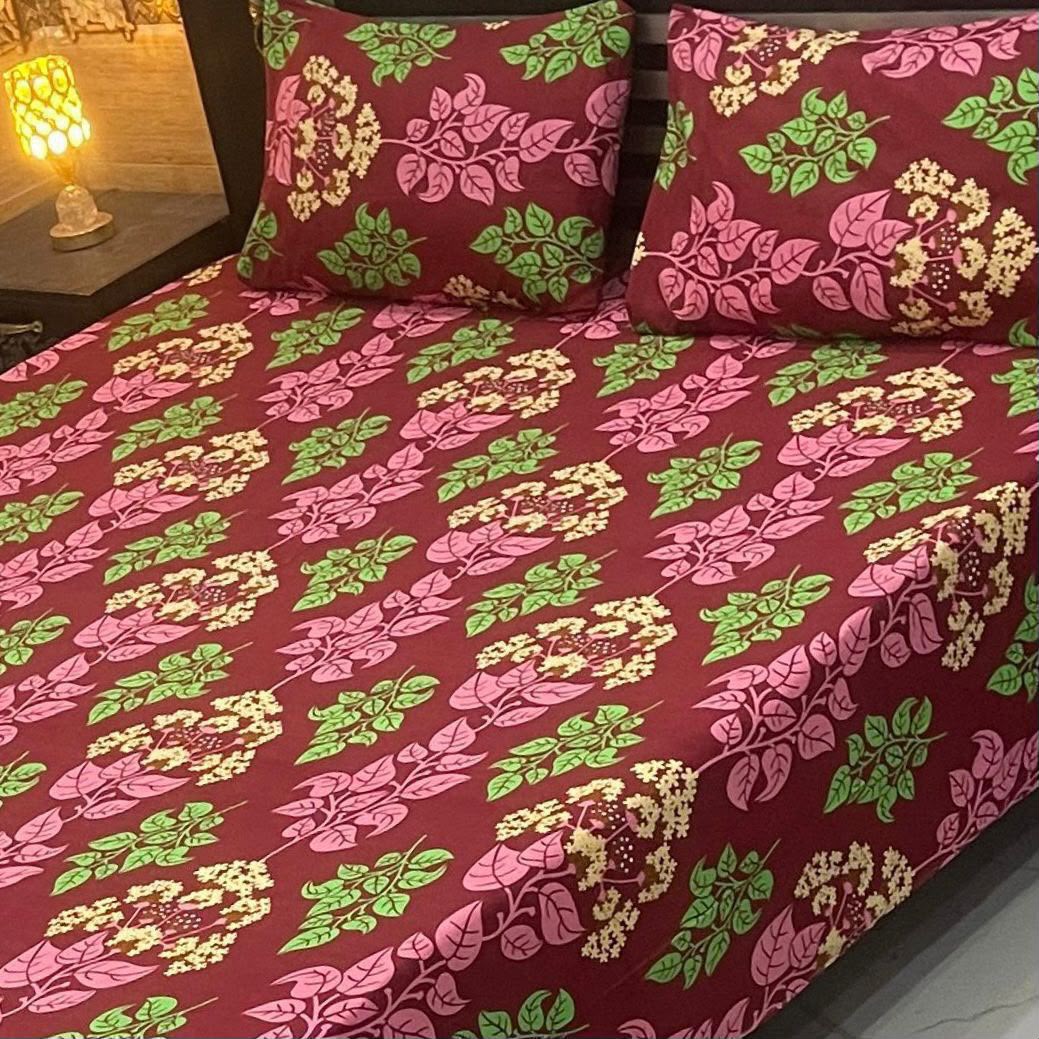 Crystal Cotton King Size Bedsheet