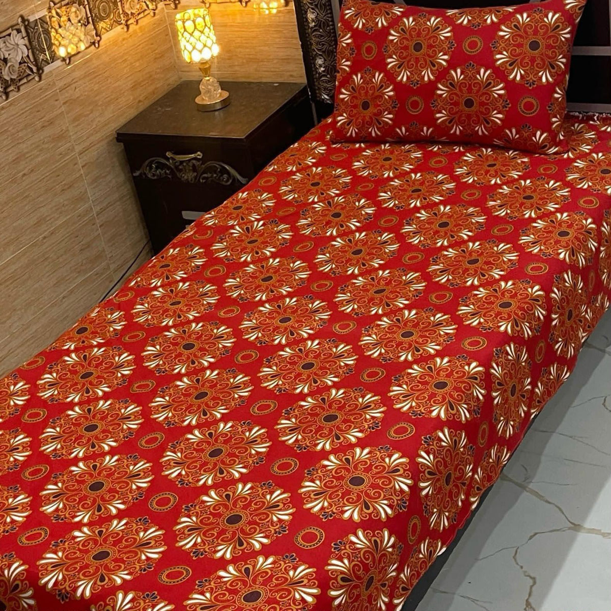 Crystal Cotton Single Pair Bedsheet
