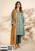 Printed Khaddar 3-Piece Unstitched Fabric