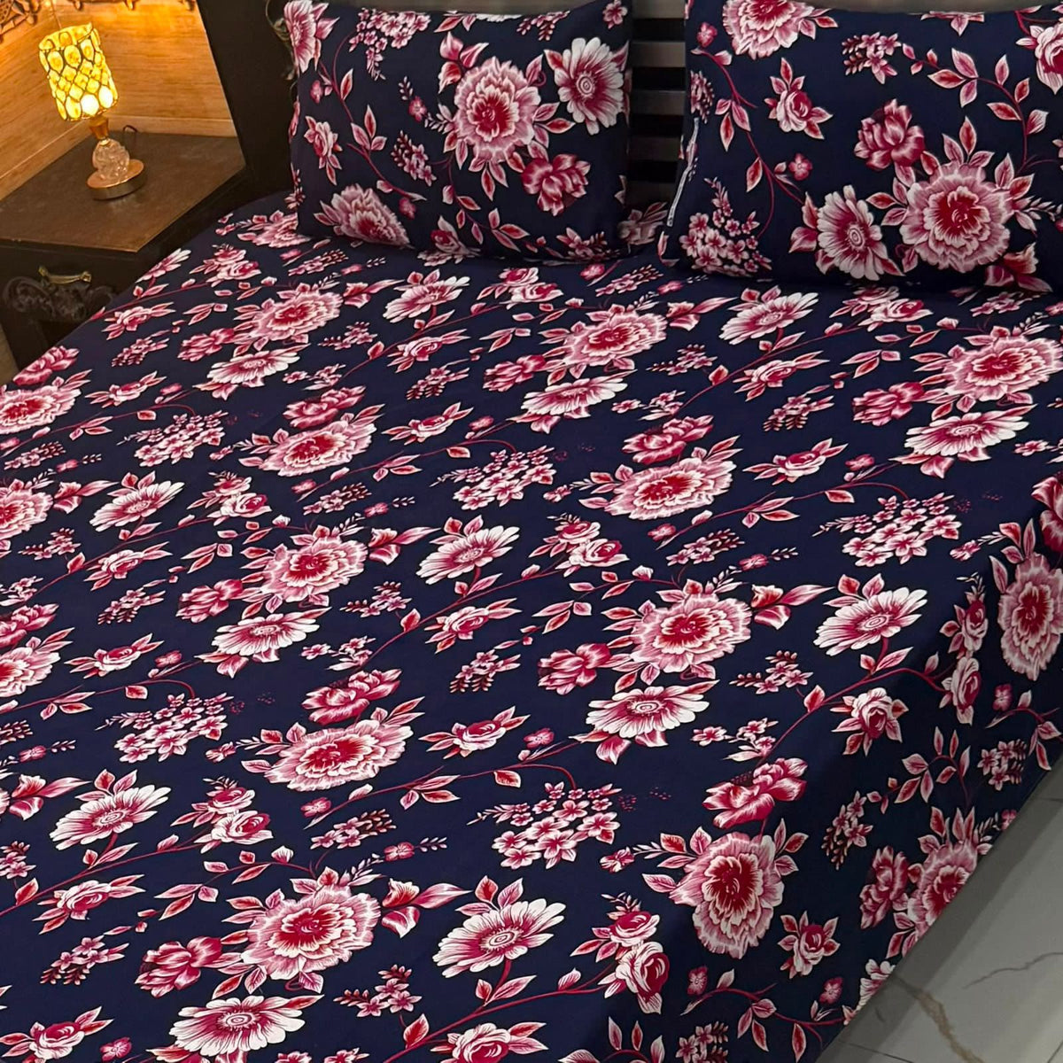 Crystal Cotton King Size Bedsheet