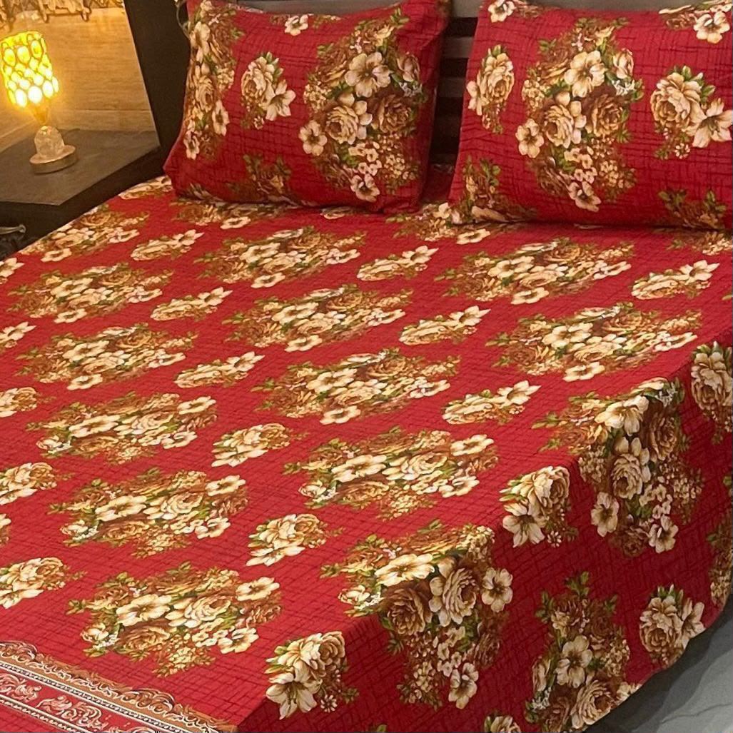 Crystal Cotton King Size Bedsheet