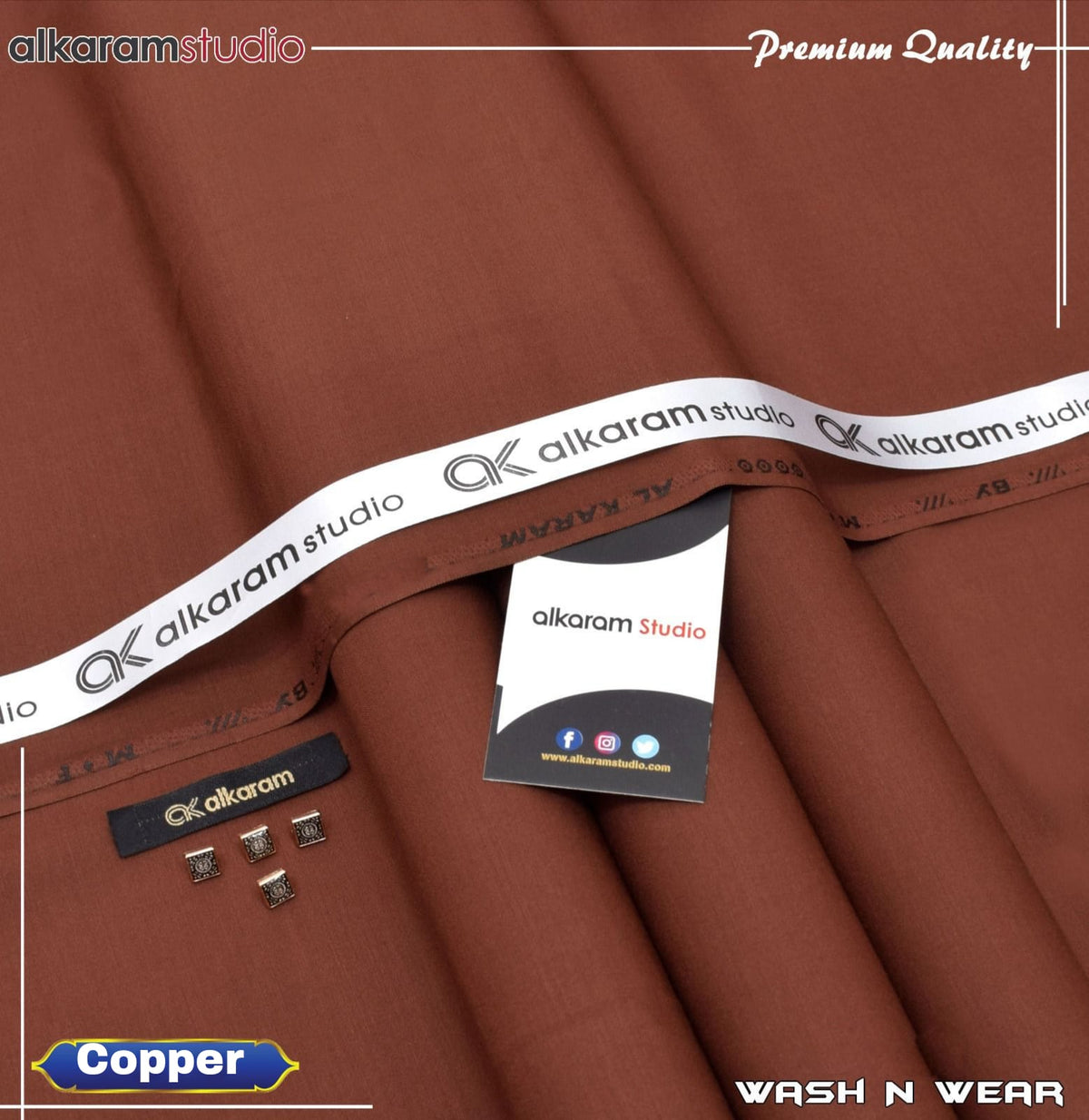 Wash & Wear Unstitched Fabric