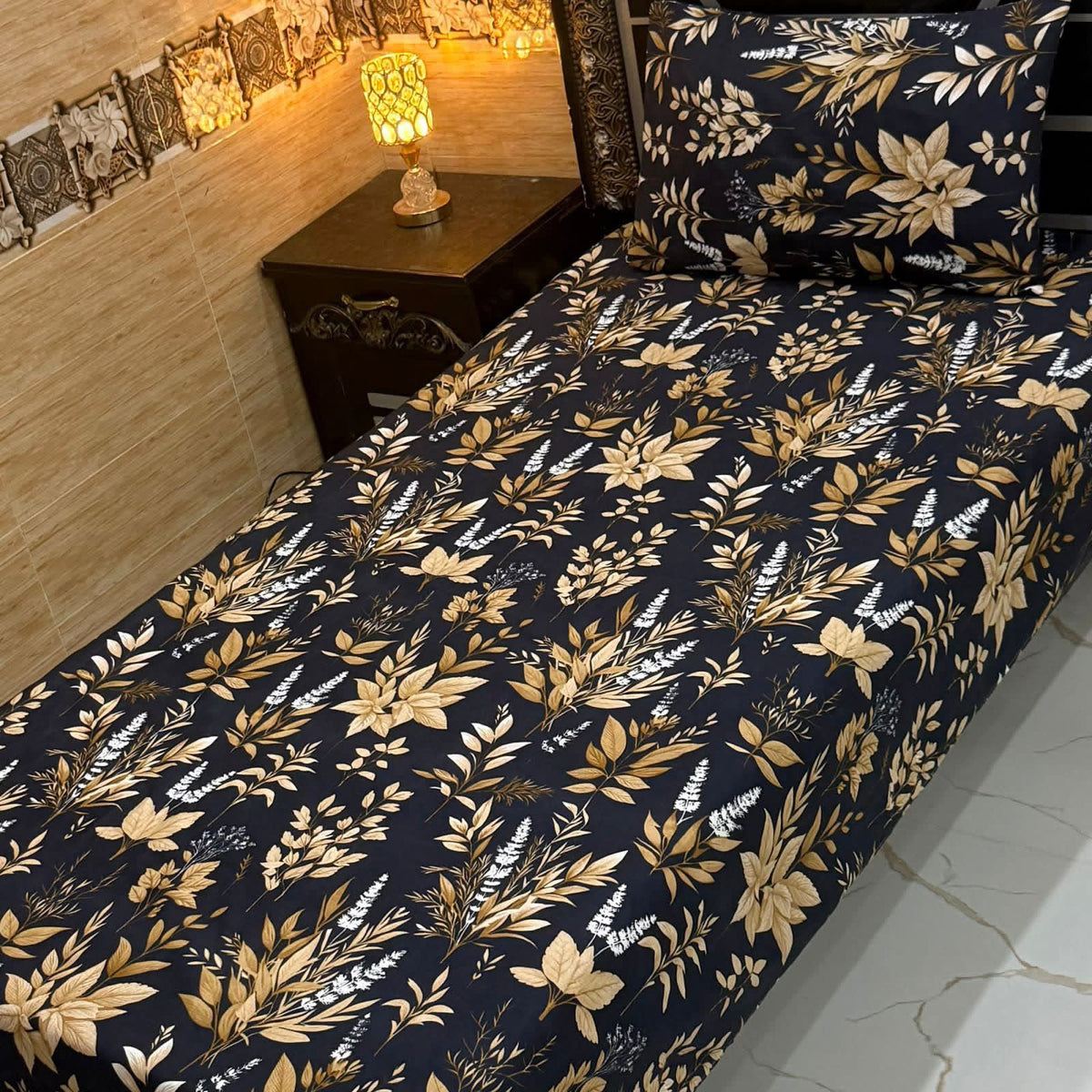 Crystal Cotton Single Pair Bedsheet