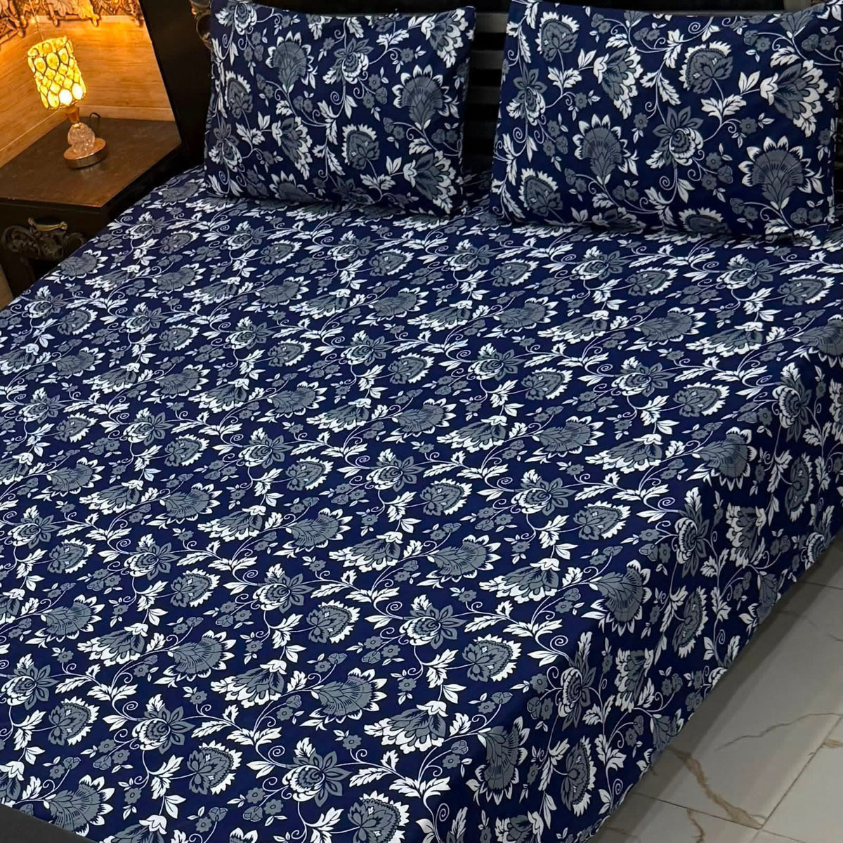 Crystal Cotton King Size Bedsheet