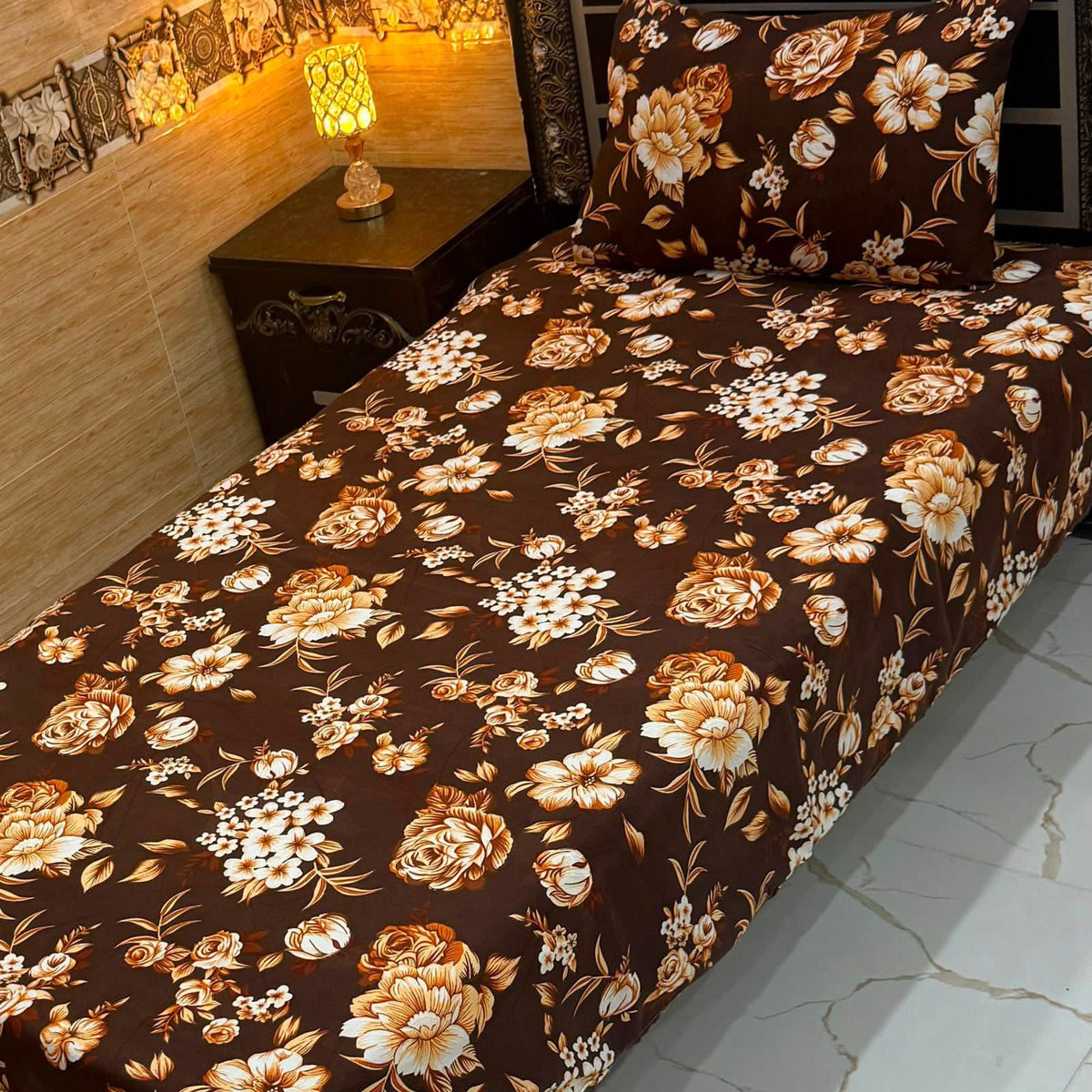 Crystal Cotton Single Pair Bedsheet