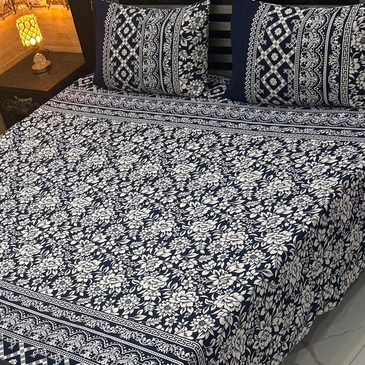 Crystal Cotton King Size Bedsheet