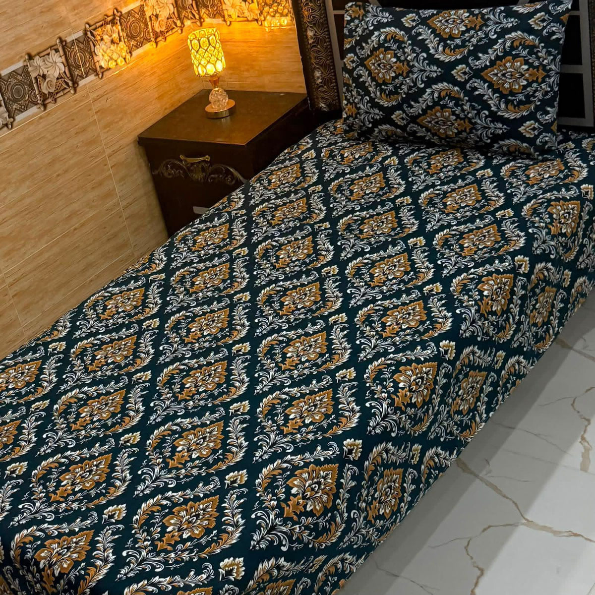 Crystal Cotton Single Pair Bedsheet