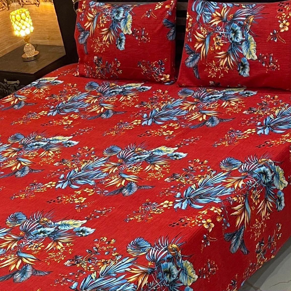 Crystal Cotton King Size Bedsheet