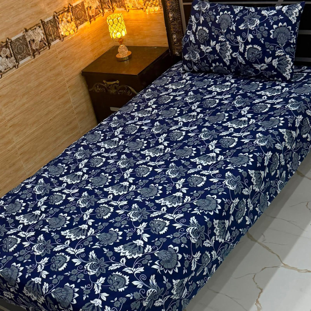 Crystal Cotton Single Pair Bedsheet