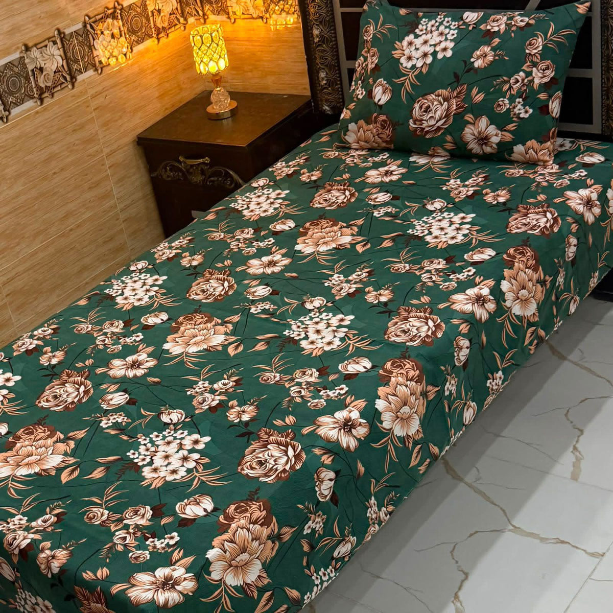 Crystal Cotton Single Pair Bedsheet