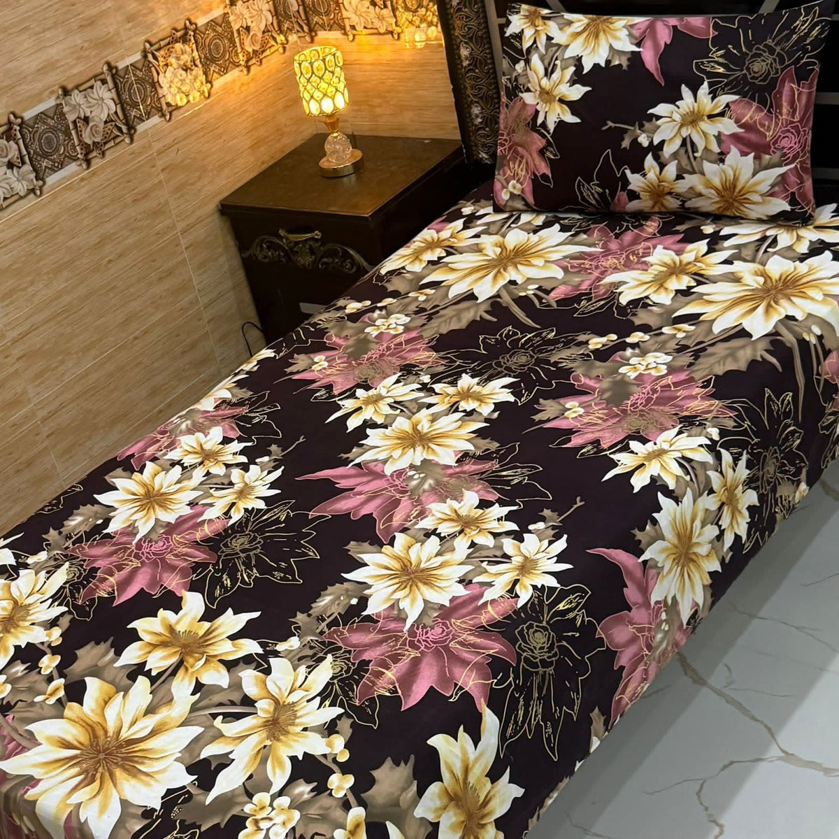 Crystal Cotton Single Pair Bedsheet