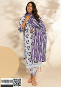 Printed Khaddar 3-Piece Unstitched Fabric