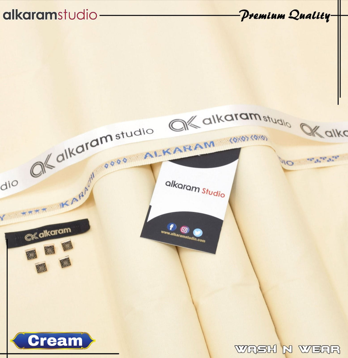 Wash & Wear Unstitched Fabric