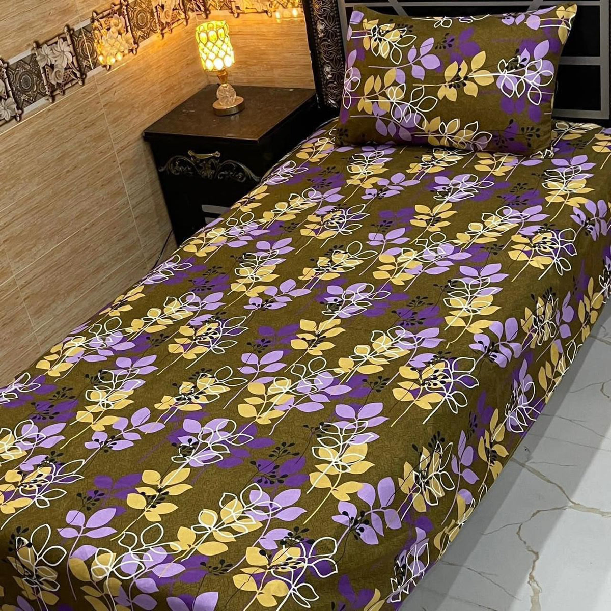 Crystal Cotton Single Pair Bedsheet