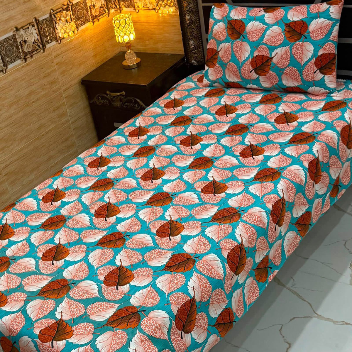 Crystal Cotton Single Pair Bedsheet