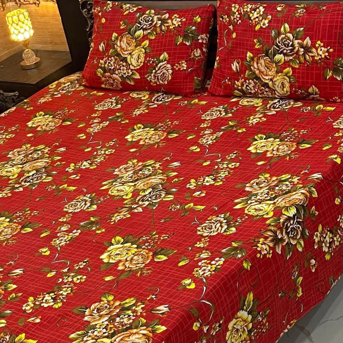 Crystal Cotton King Size Bedsheet